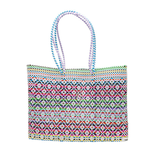 Women's Travel Woven Patterned Tote Bag With Clutch