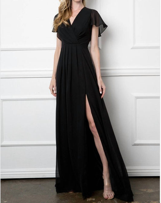 V Neck Maxi Dress
