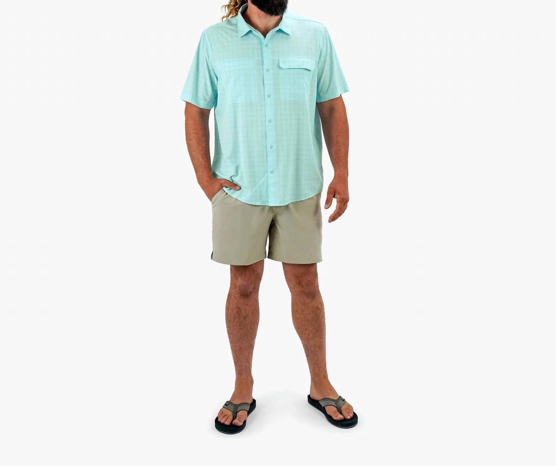 AFTCO - Air-o Mesh Printed Short Sleeve Button Down Shirt - Rack Hunt -