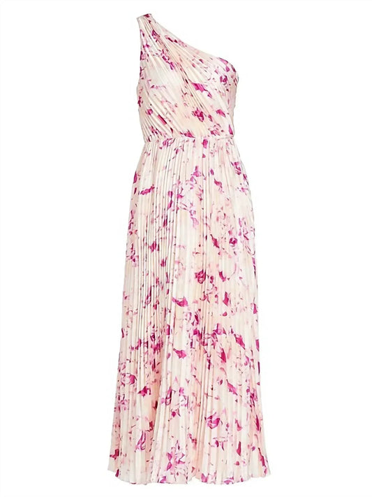 ML Monique Lhuillier - Women's Alina One Shoulder Midi Dress - Rack Hunt