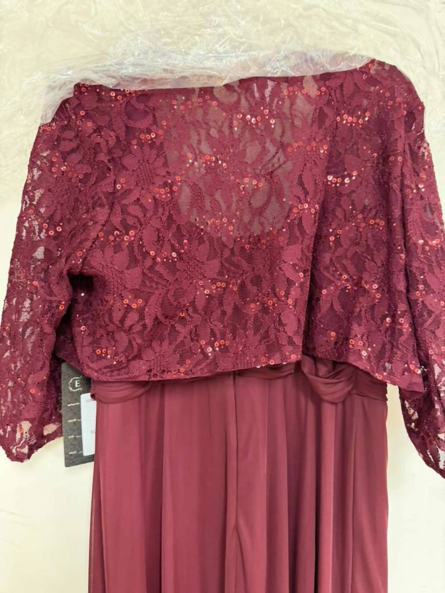 Long Mother Of The Bride Lace Chiffon Jacket Dress