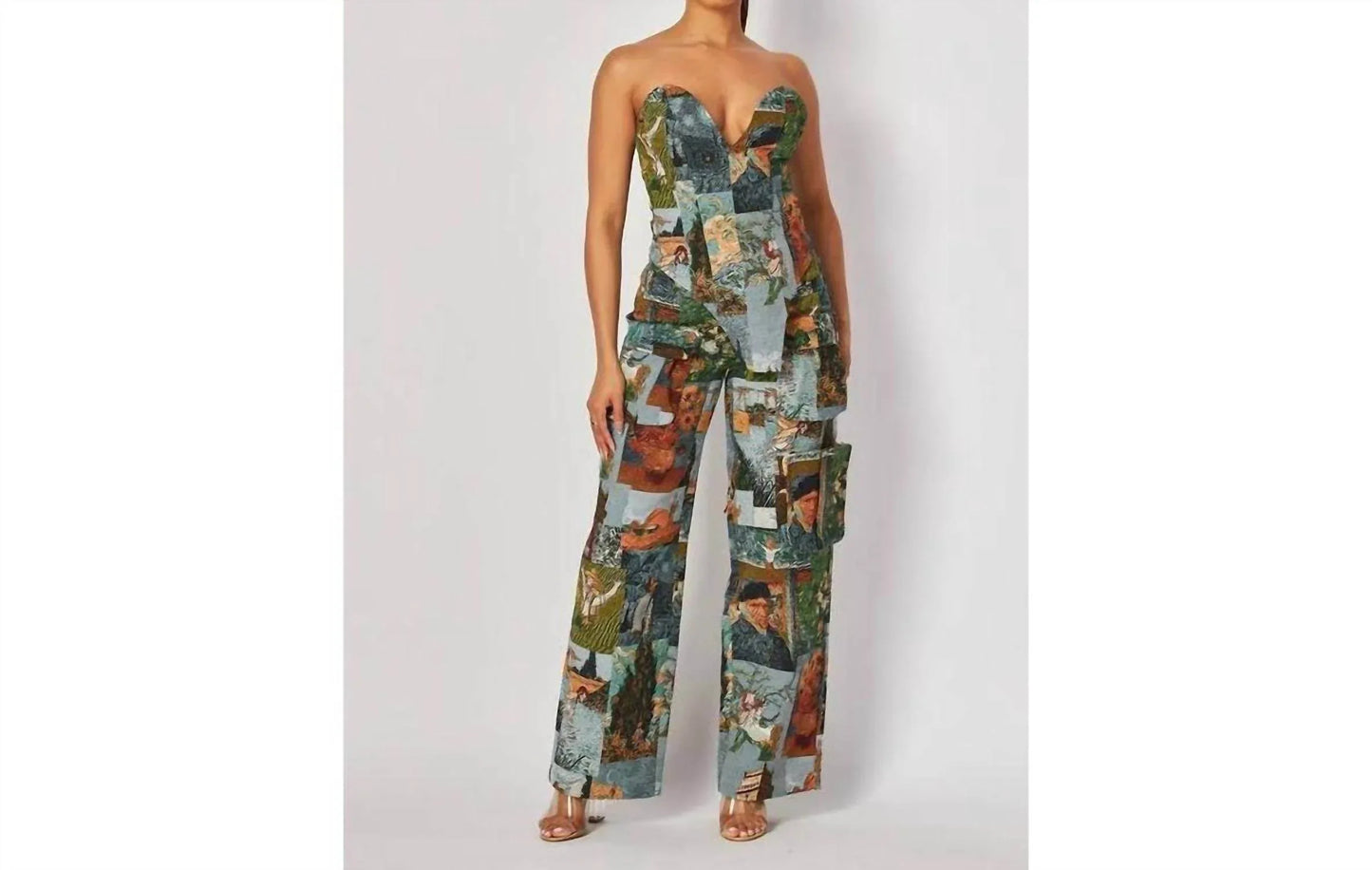 Red Velvet - Get Lost Corset Top With Pants Set - Rack Hunt