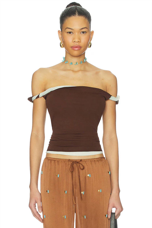 Elia Off Shoulder Twist Top