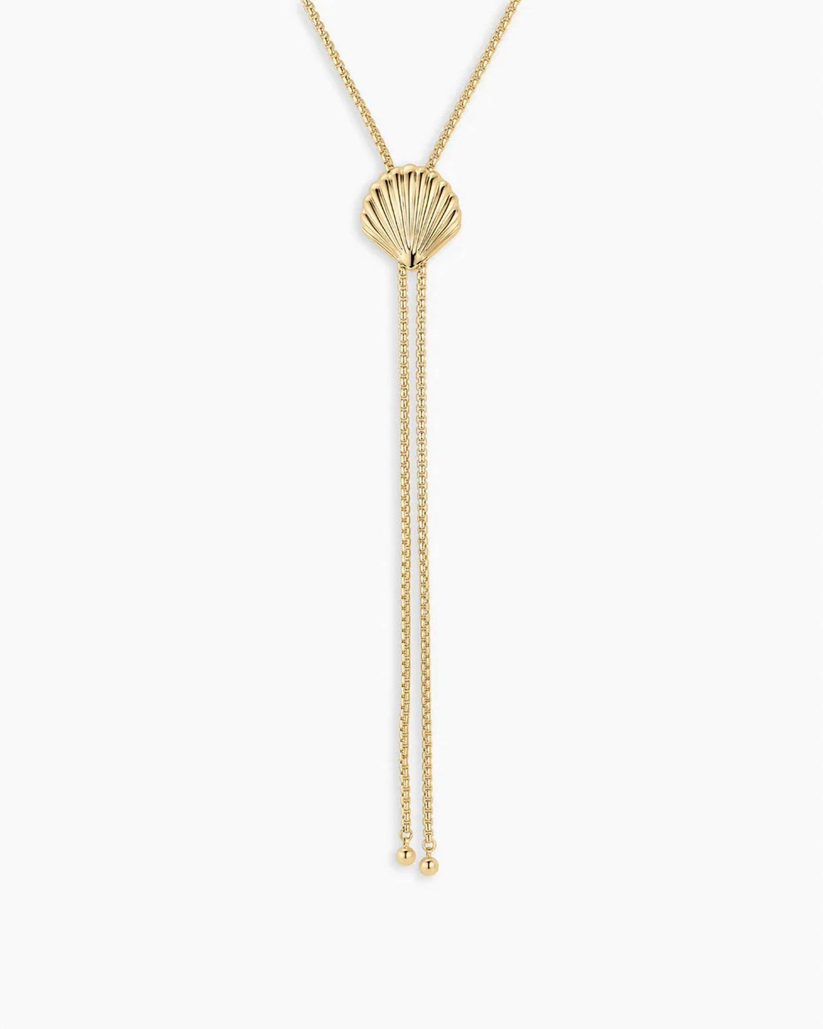 Women's Scallop Bolo Necklace