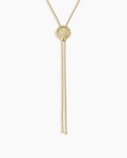 Women's Scallop Bolo Necklace