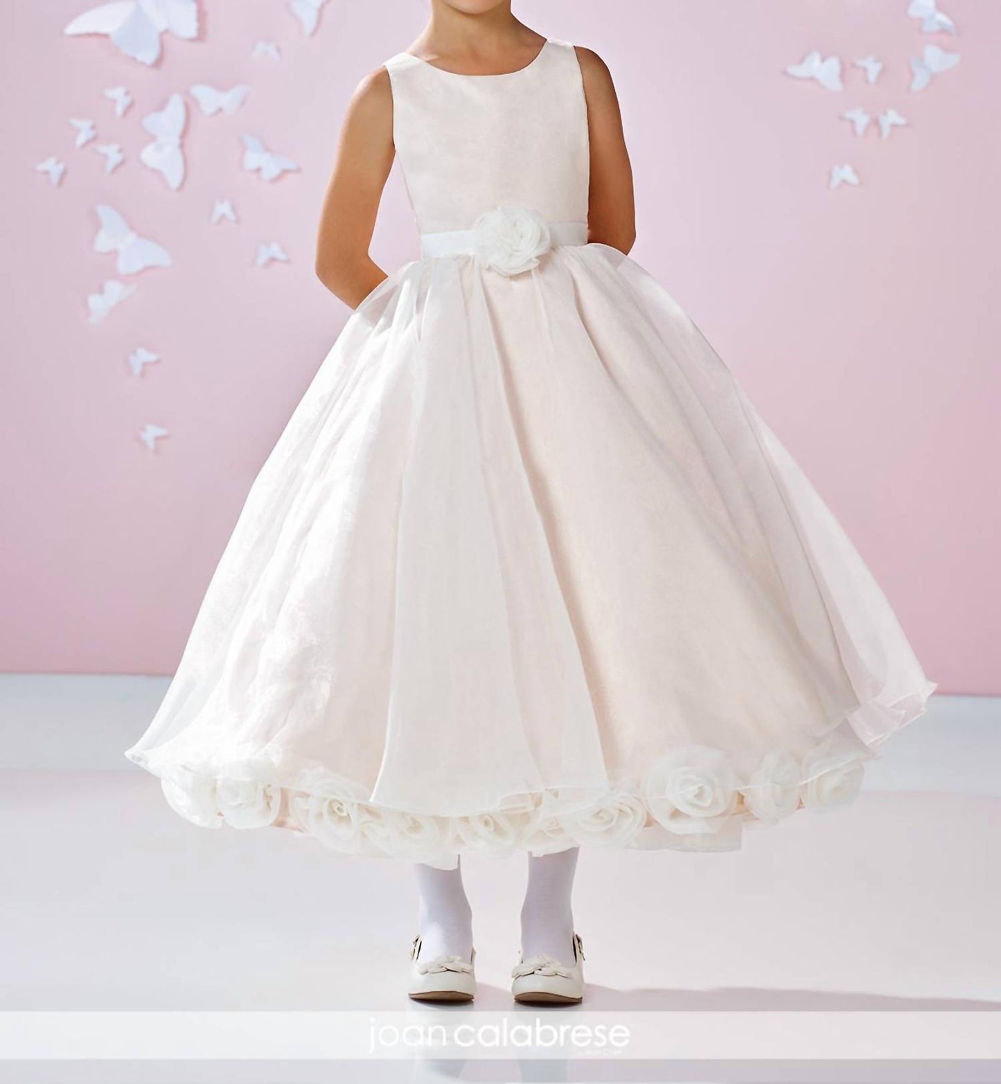 Toddler 3D Flower Hemline Fancy Dress