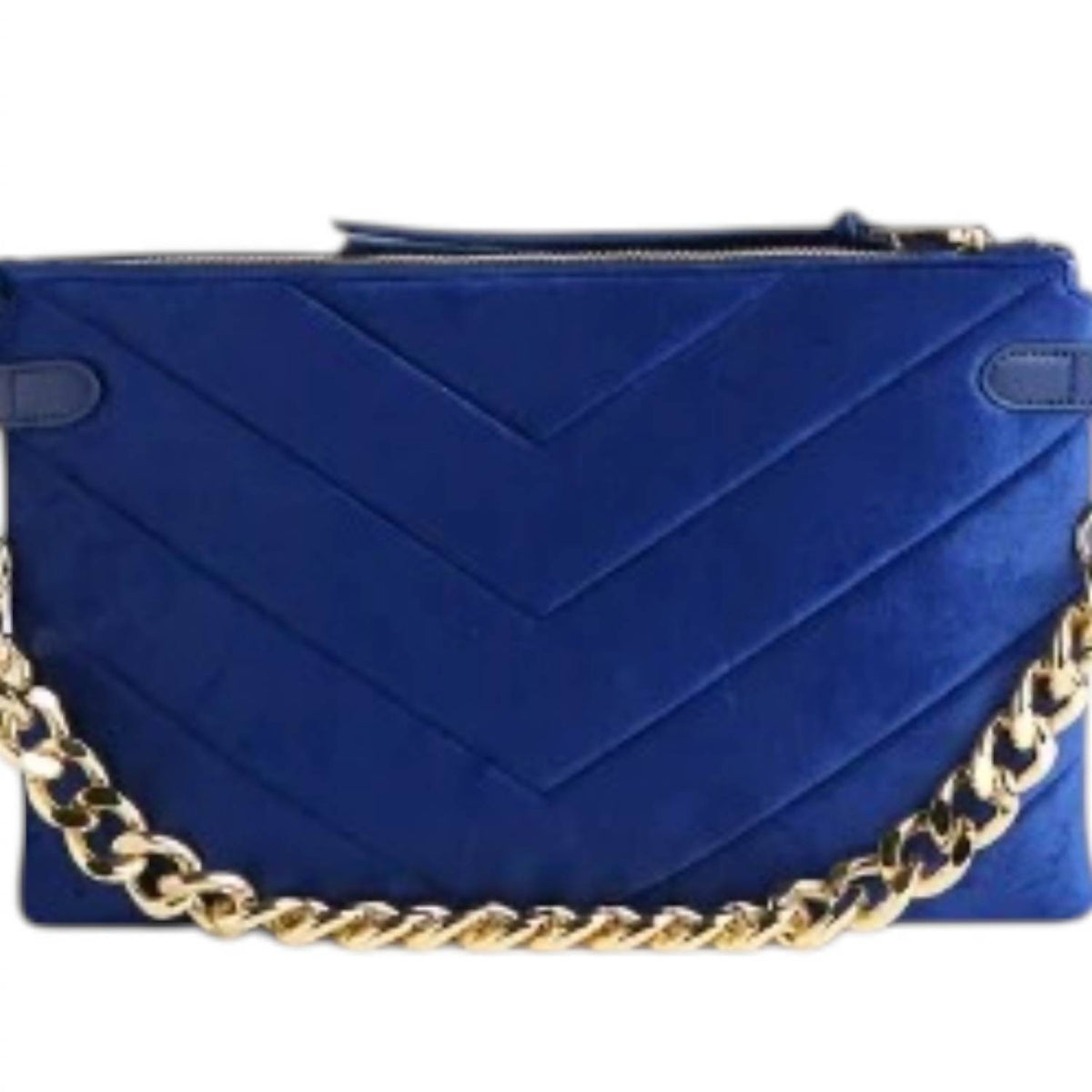 Women's Velvet Envelope Bag With Chain