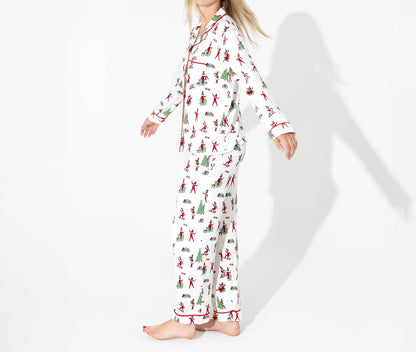 Women's The Elf On The Shelf Bamboo Pajama Set