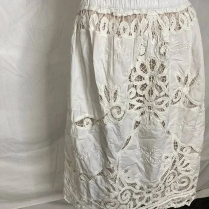 Maeve - Women's Lace Inset Romantic Skirt - Rack Hunt