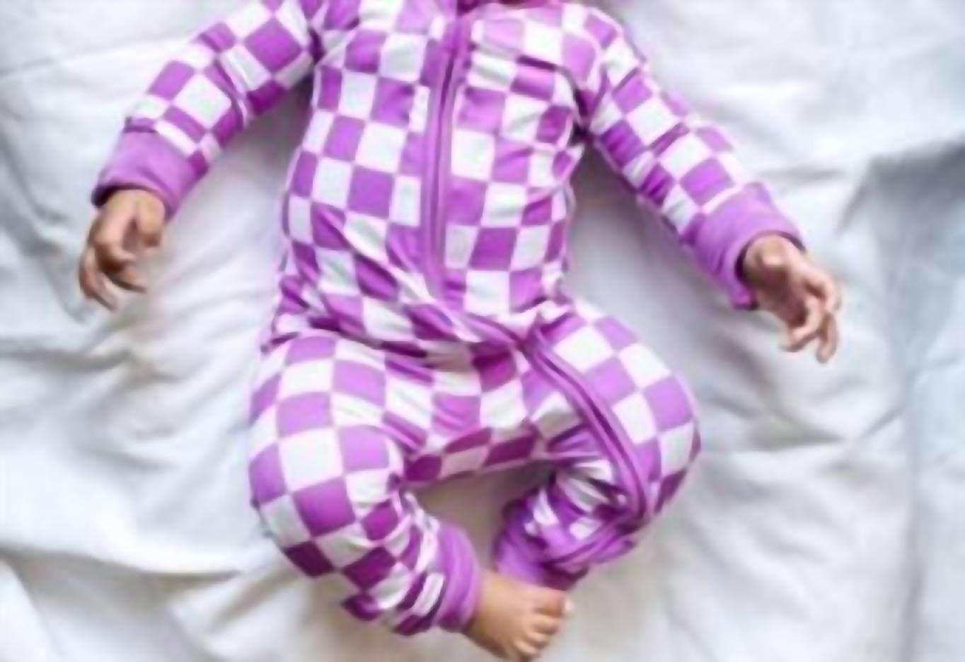 Jensen’s Jammies - Aria Check Zippy Romper - Rack Hunt -