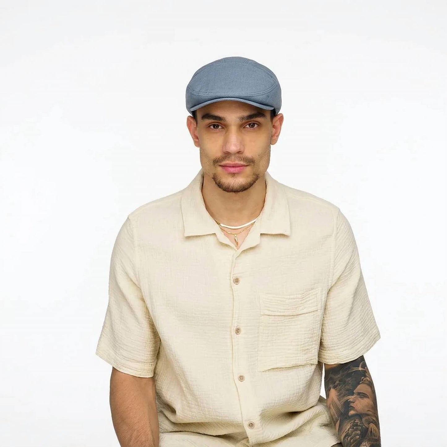 Men's Linen-look Cotton Blend Ivy Cap