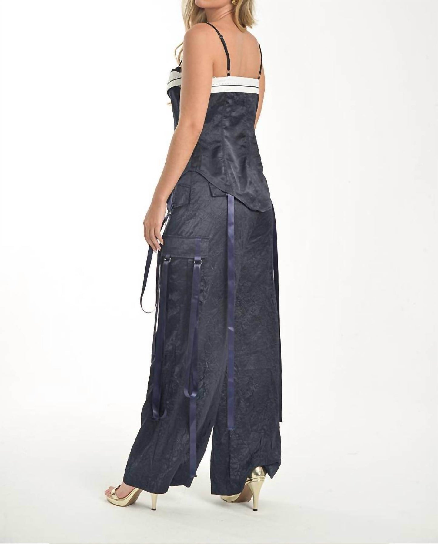 Steffany Milano - Midnight Elegance Wide-leg Pants - Rack Hunt