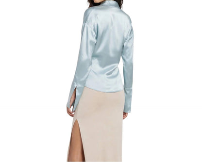 Gisele Satin Wrap Top