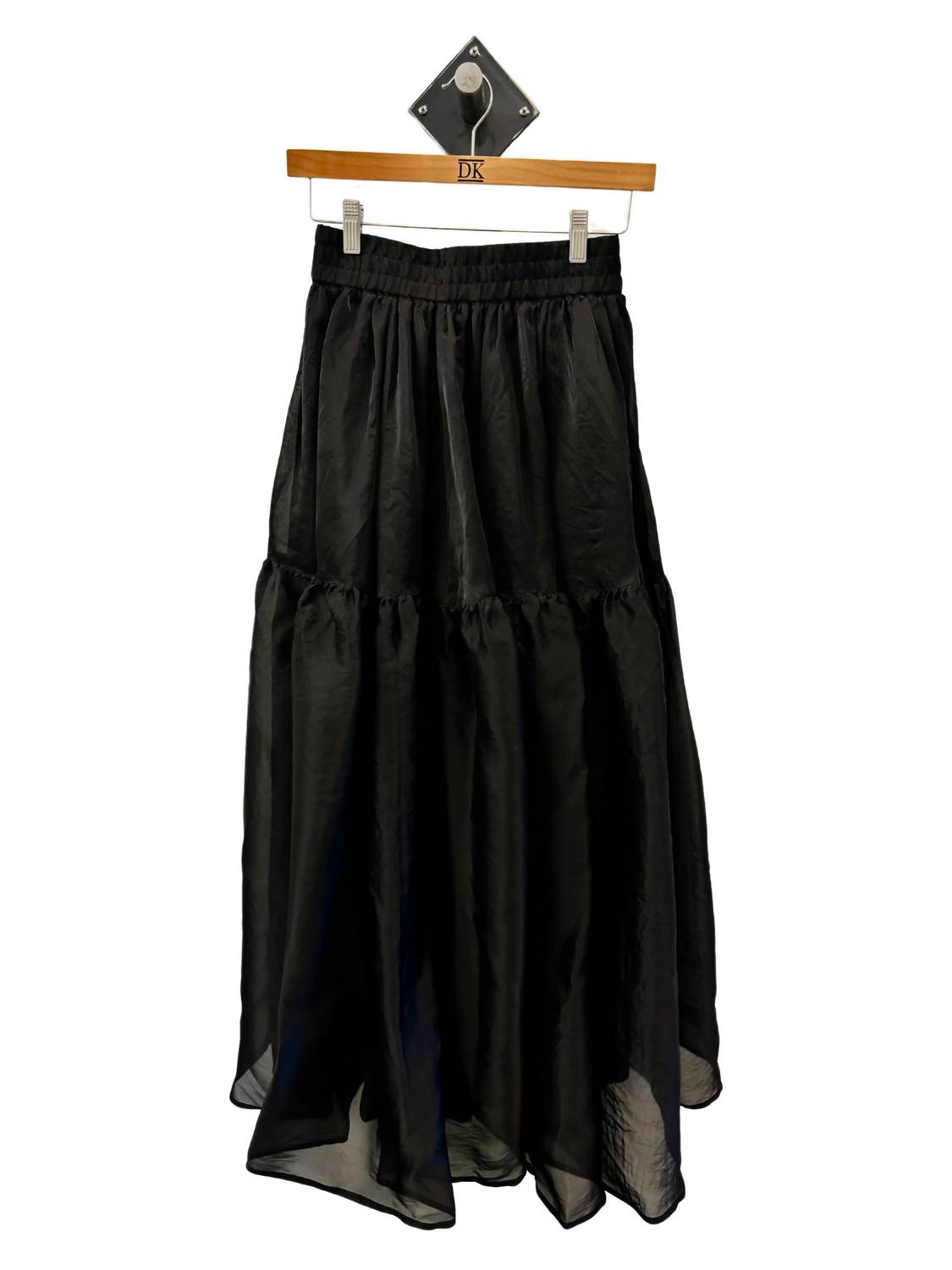Silk Tiered Skirt