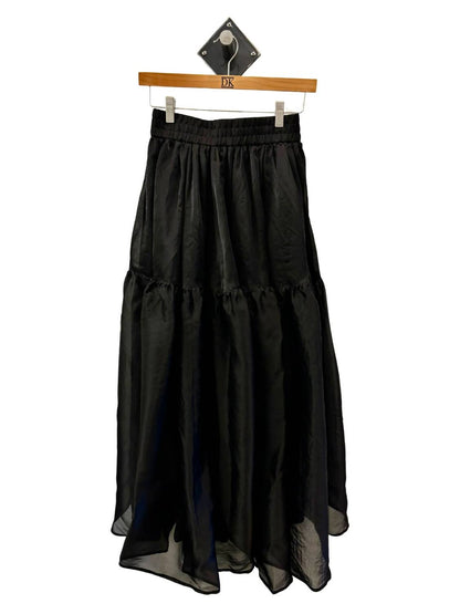 Silk Tiered Skirt