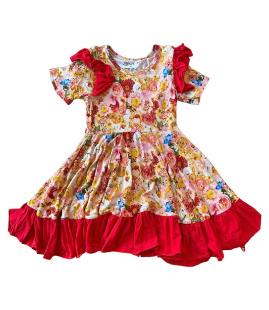 Girl's Charlotte Bamboo Ruffle Spin Dress