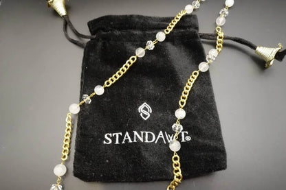 StandAwt - Moonstone X Clear Quartz Sunglasses Chain - Rack Hunt