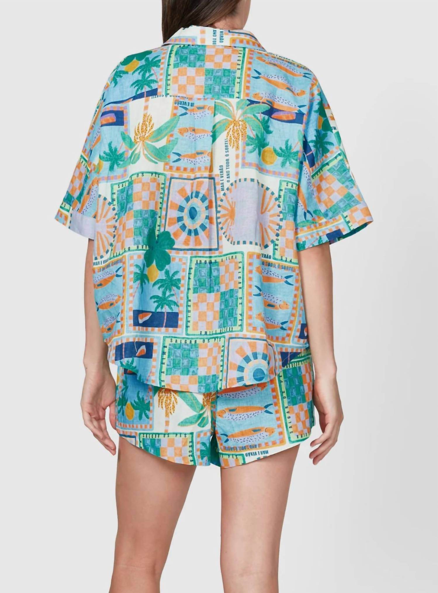 Walnut - Tropez Oversized Button Down Shirt - Rack Hunt -