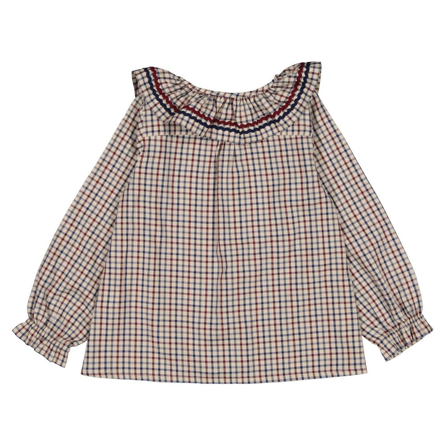 Maison Marelle - Gingham Button-down Blouse - Rack Hunt -