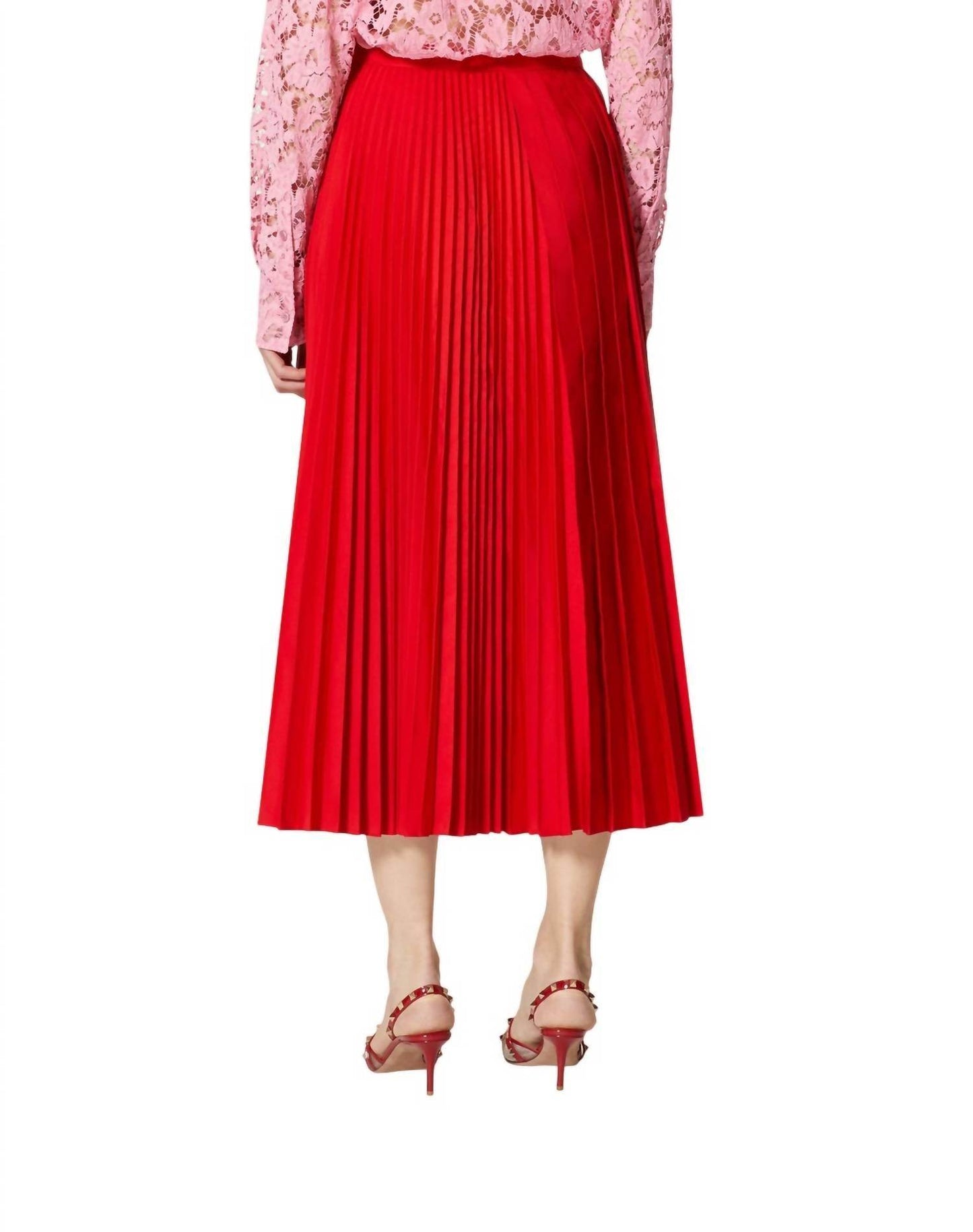 Valentino - Micro Faille Pleated Skirt - Rack Hunt