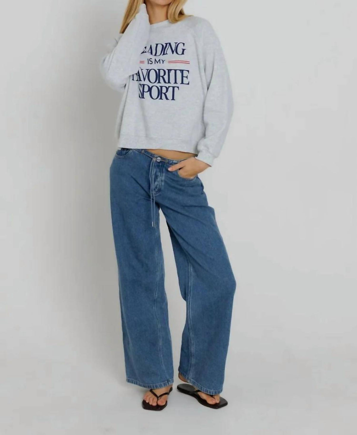 Reading Is My Favorite Raglan Crew Sweatshirt