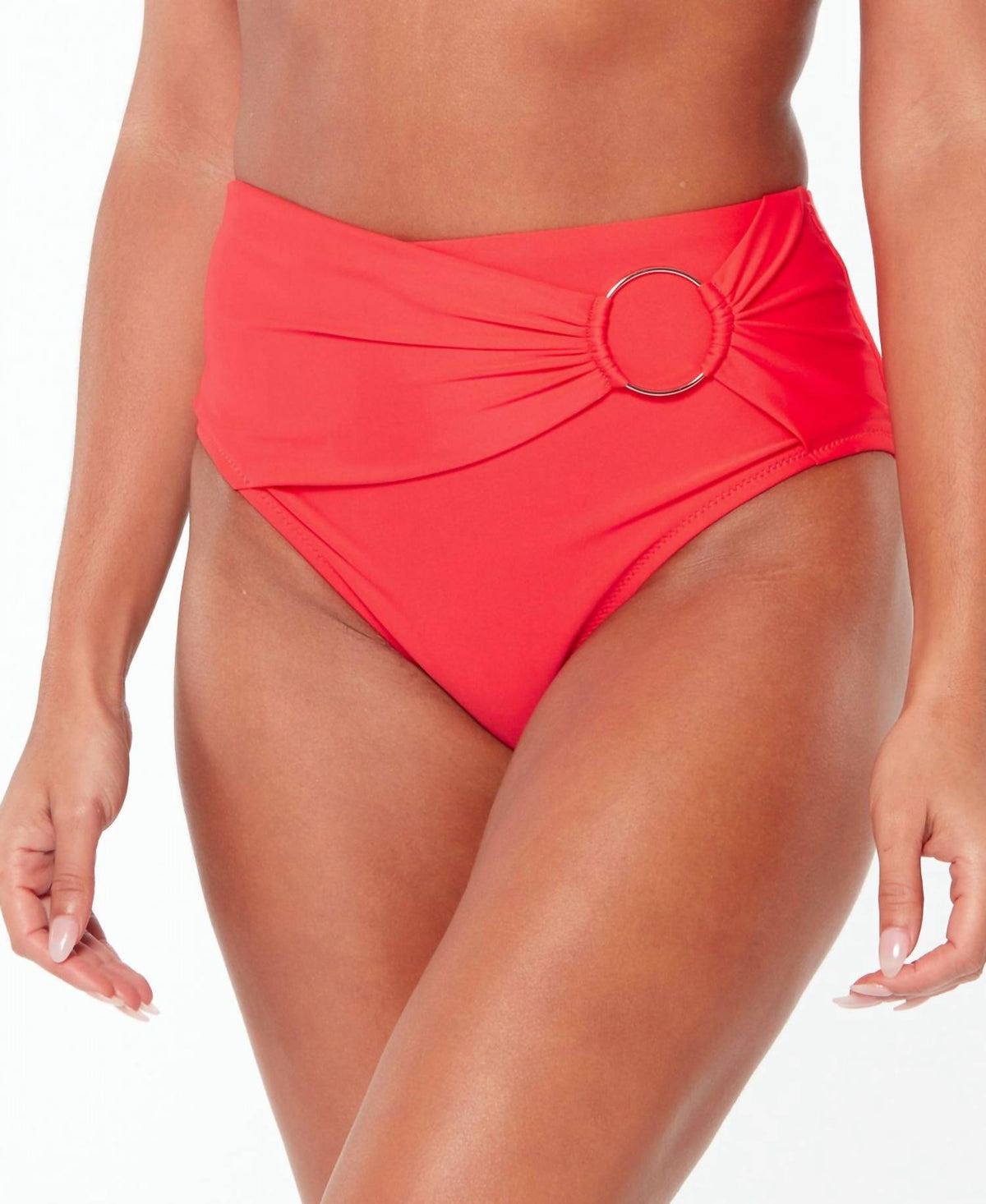 Ring High-Rise Bikini Bottoms