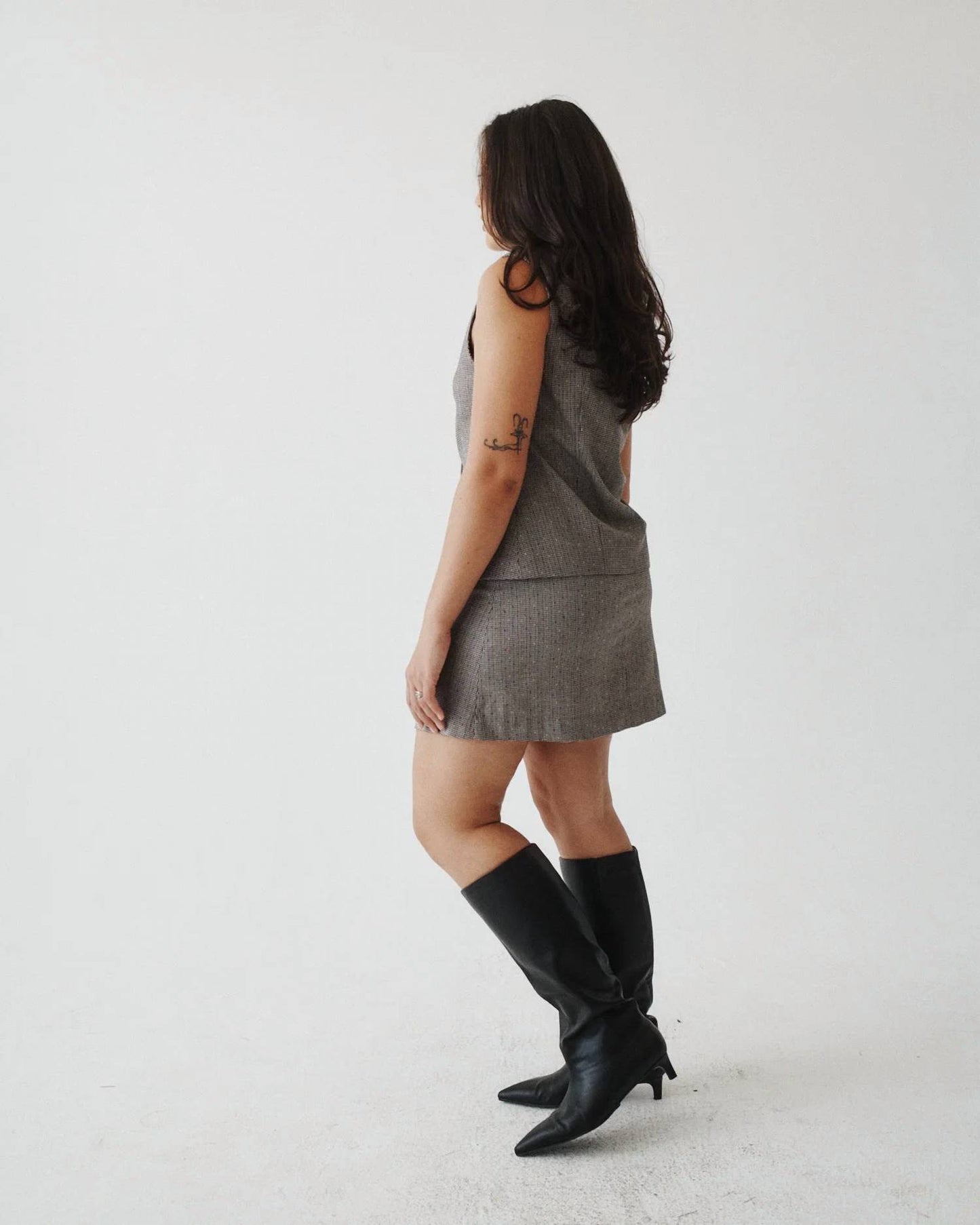 A LINE MINI SKIRT