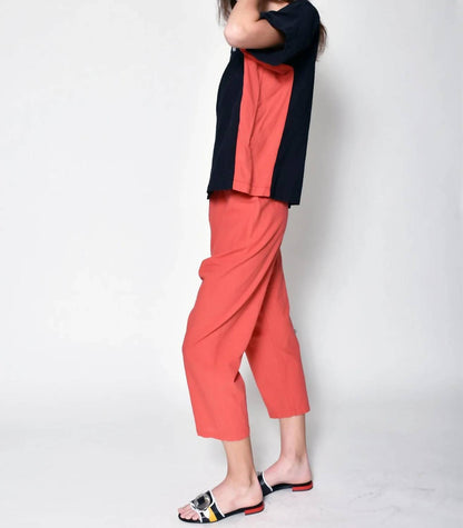 Padded Necklace Short Sleeve Top