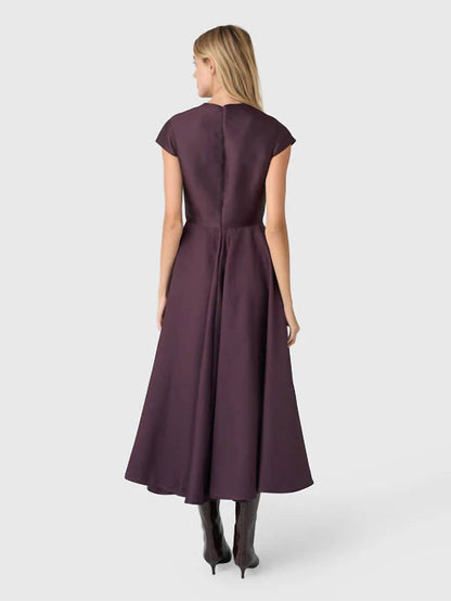 Flower Printed Cap Sleeve Dress
