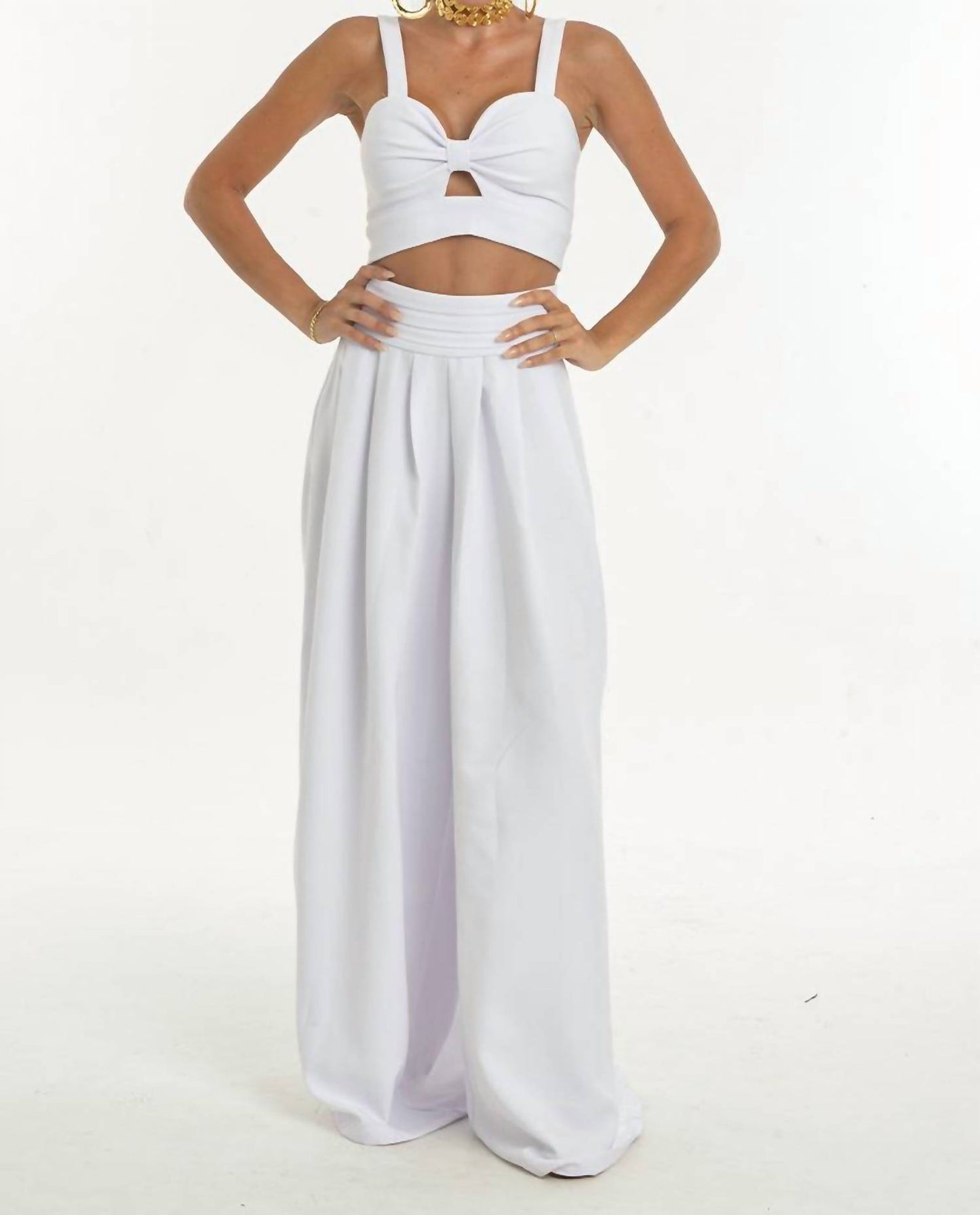 Celestial Crop Top And Pant Two-piece Set