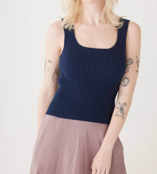 Rose Velvet - Kate Pima Cotton Rib Tank Top - Rack Hunt -
