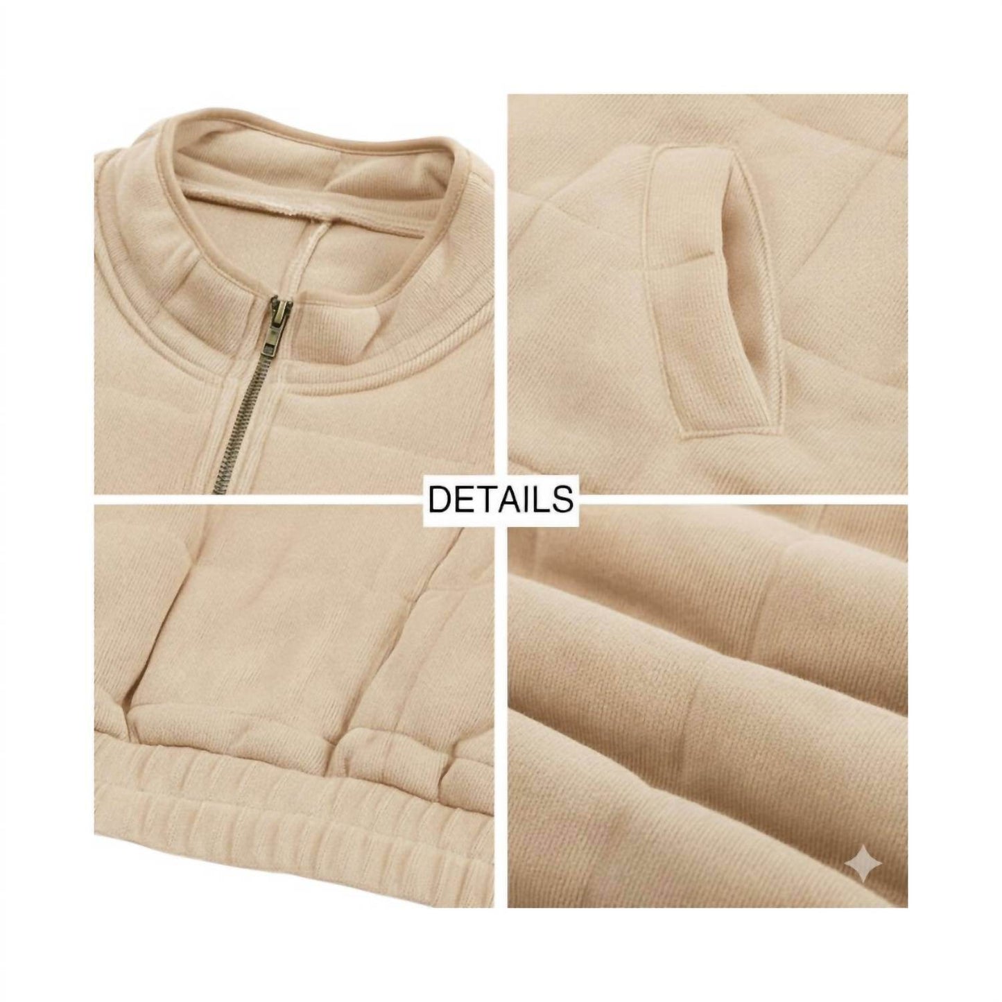 Sweet as a Peach - Quilted Zip-up Jacket - Rack Hunt -