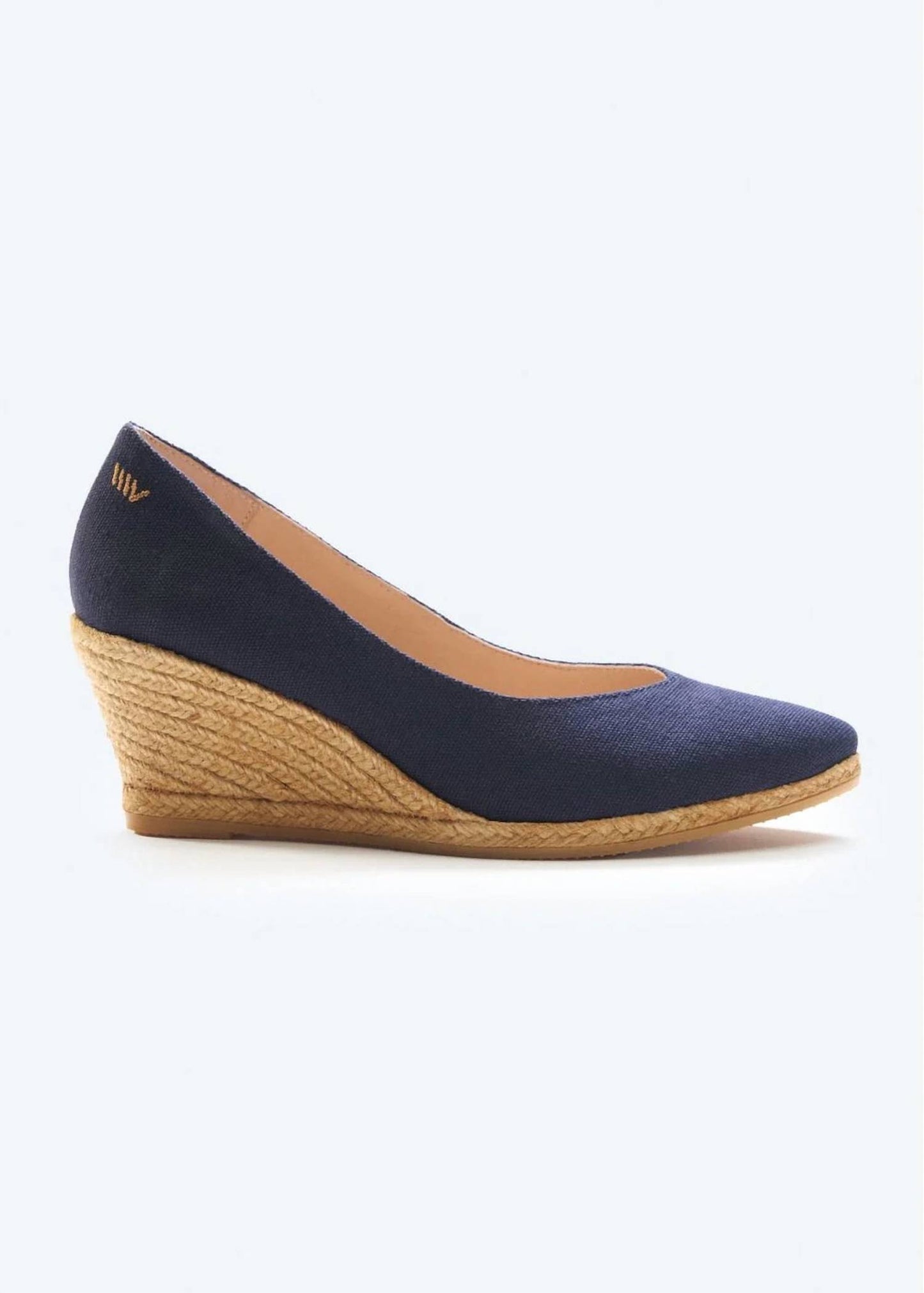 Women's Roses Canvas V Cut Espadrille Wedges Espadrilles