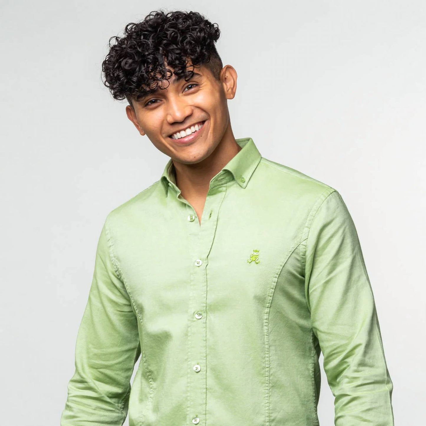Men's Oxford Frog Button Down Shirt