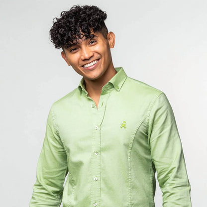 Men's Oxford Frog Button Down Shirt