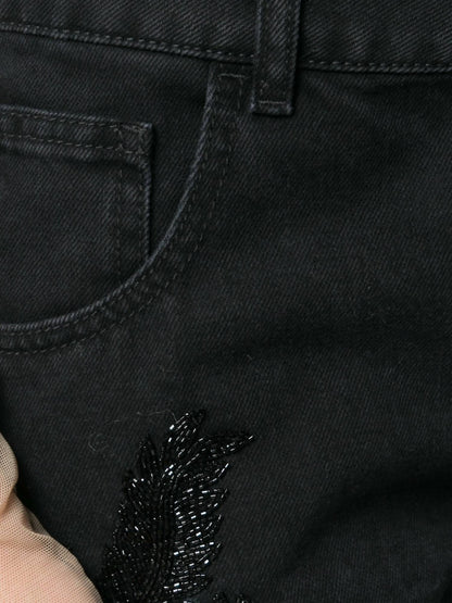 Beaded Boyfriend Jean