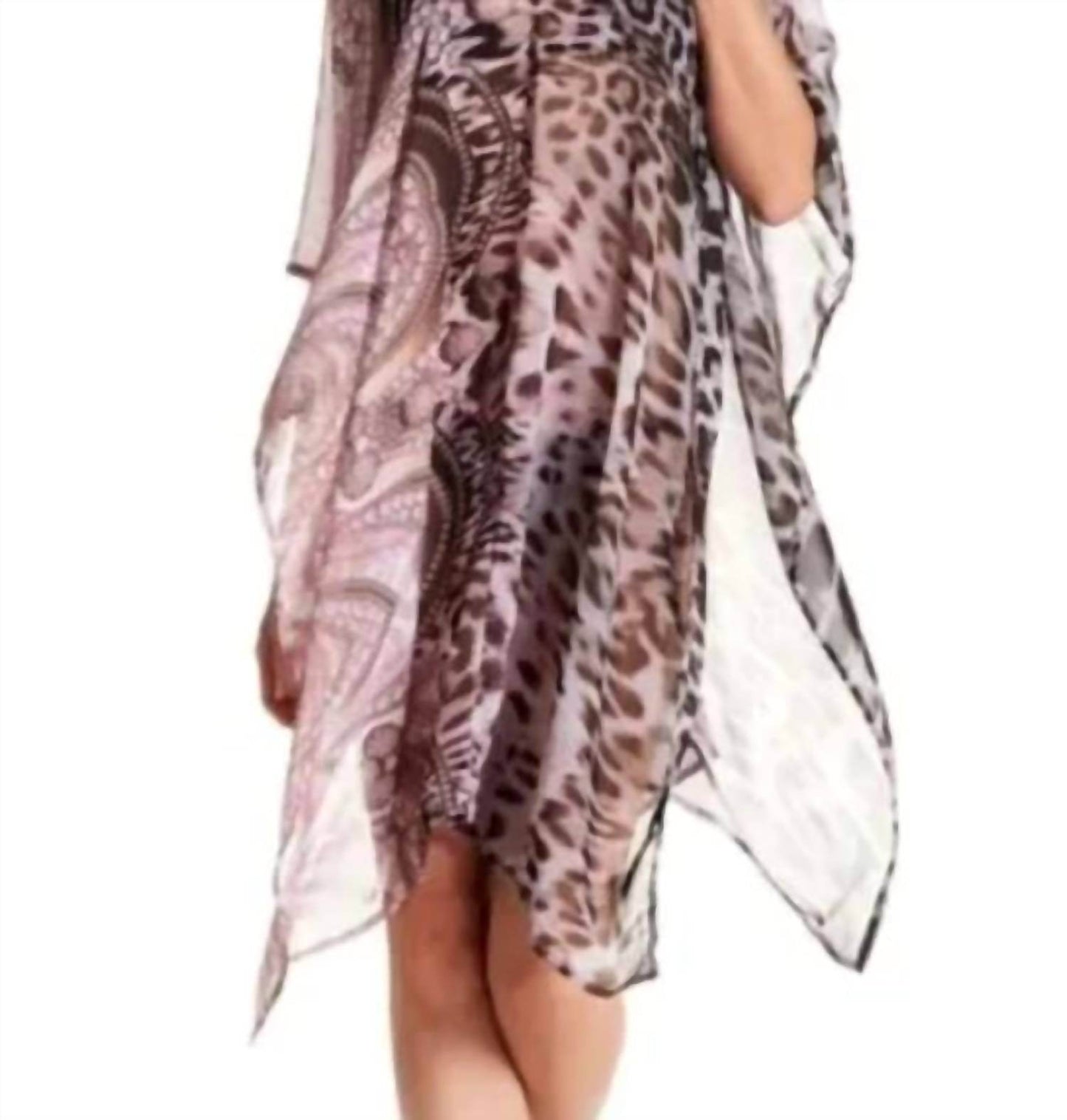 La Florentina - Cheetah Semi Sheer Cover Up - Rack Hunt