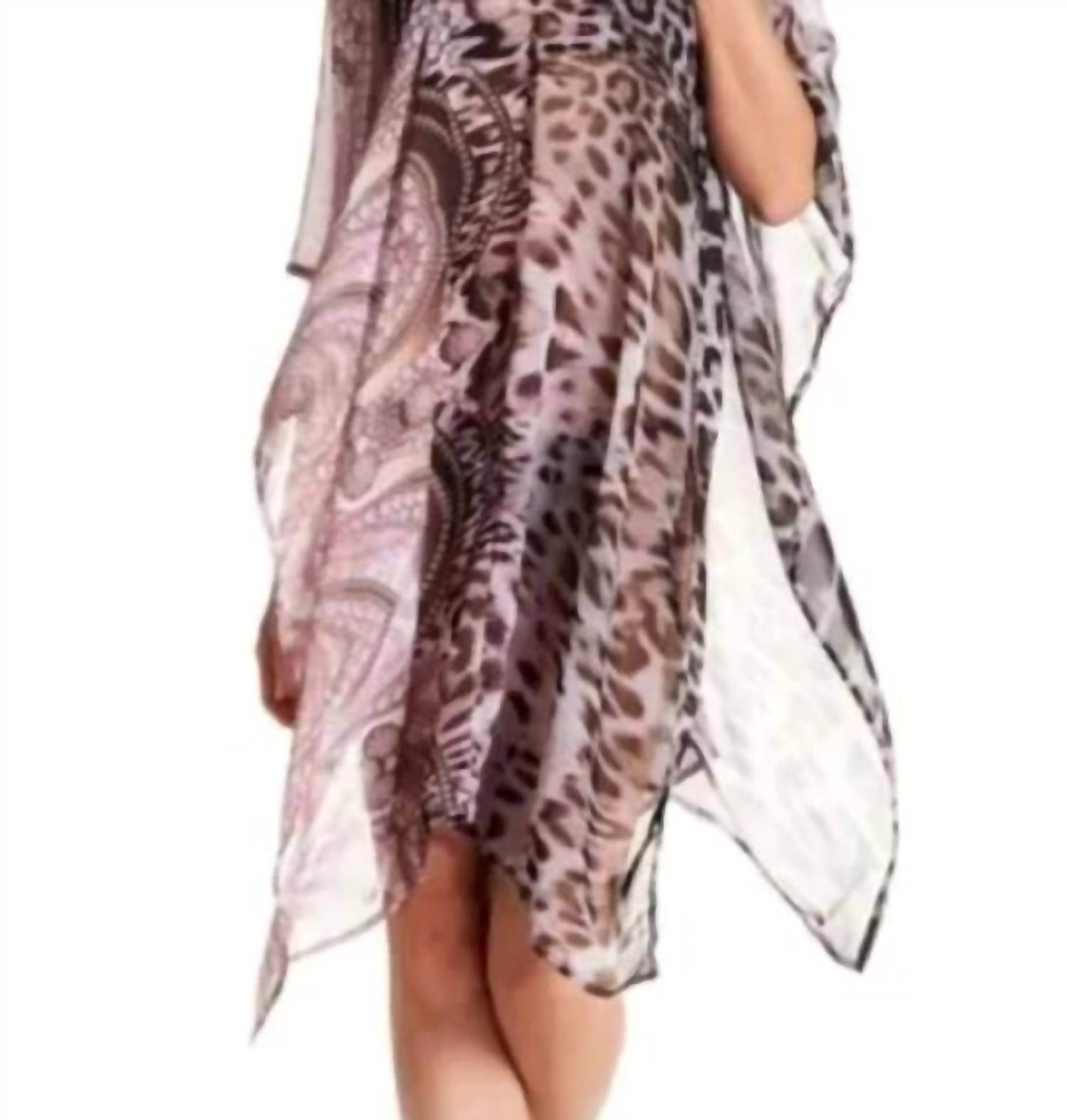 La Florentina - Cheetah Semi Sheer Cover Up - Rack Hunt
