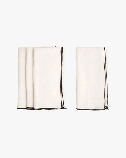 Stone Washed Linen Napkins, Set Of 4