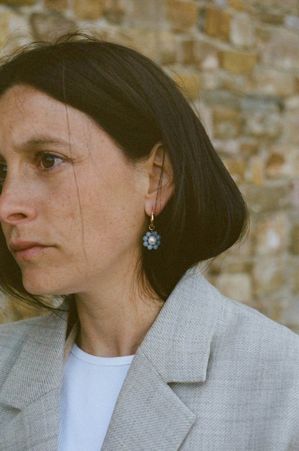 Labro - Women's Diciotto Angelite Earrings - Rack Hunt -