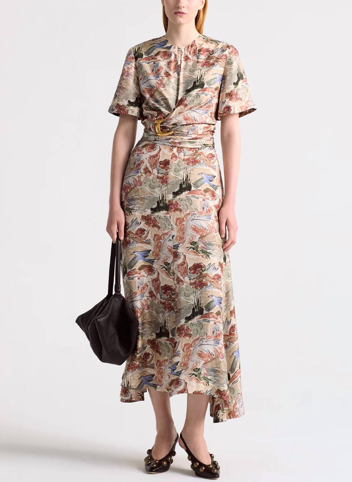 Honey Silk Mythical Print Dress
