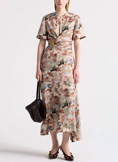 Honey Silk Mythical Print Dress