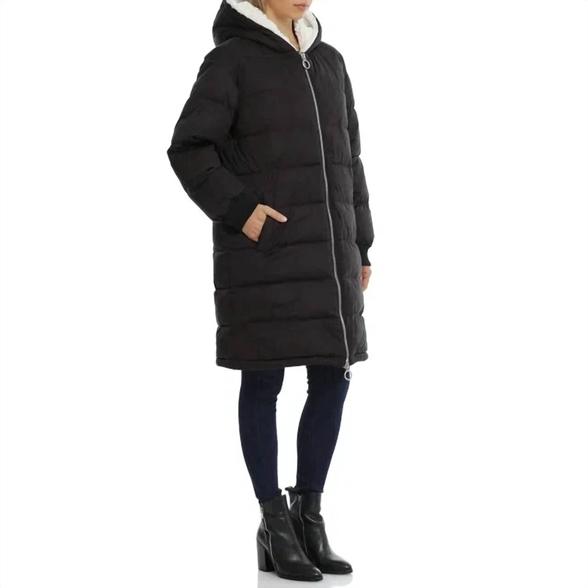 Fux Fur-lined Puffer Coat