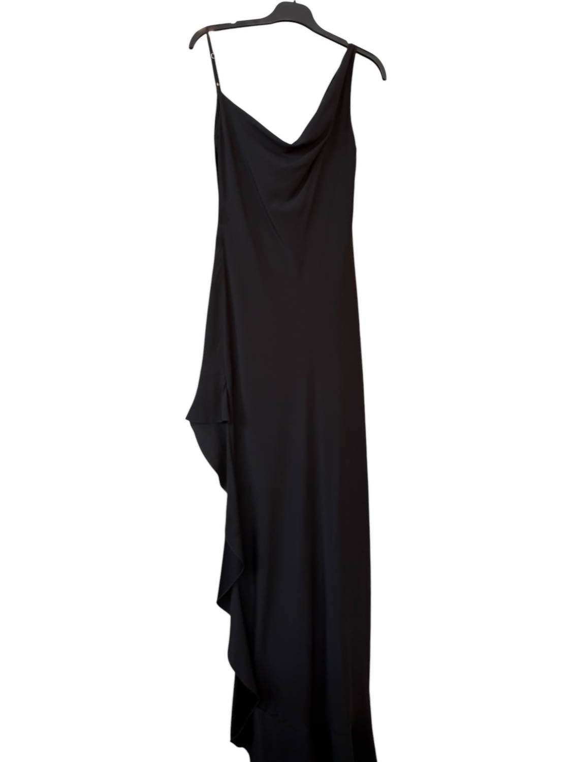 Azeeza - Women's Daphne Asymmetric Charmeuse Gown - Rack Hunt -