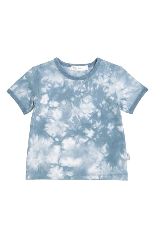 Little Kid Boys Tie Dye Ringer Tee