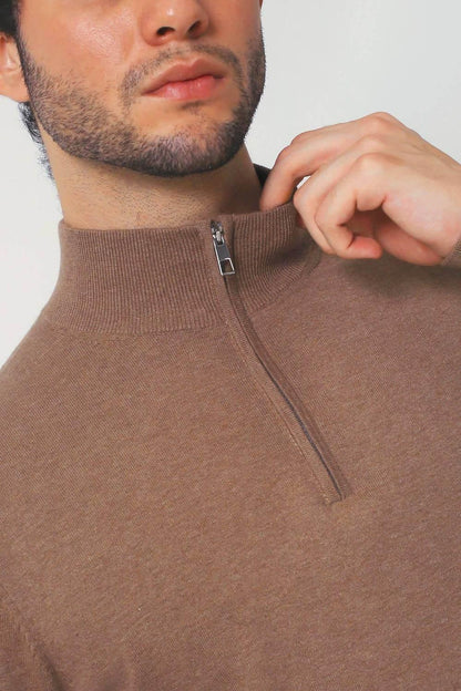 Romeo NYC - Men's Everyday Cotton Quarter Zip Sweater -plus - Rack Hunt