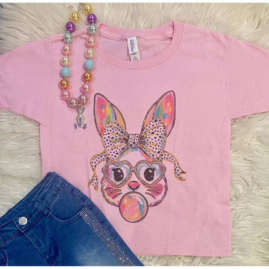 Girl's Sparkle Bunny Rhinestone Tee