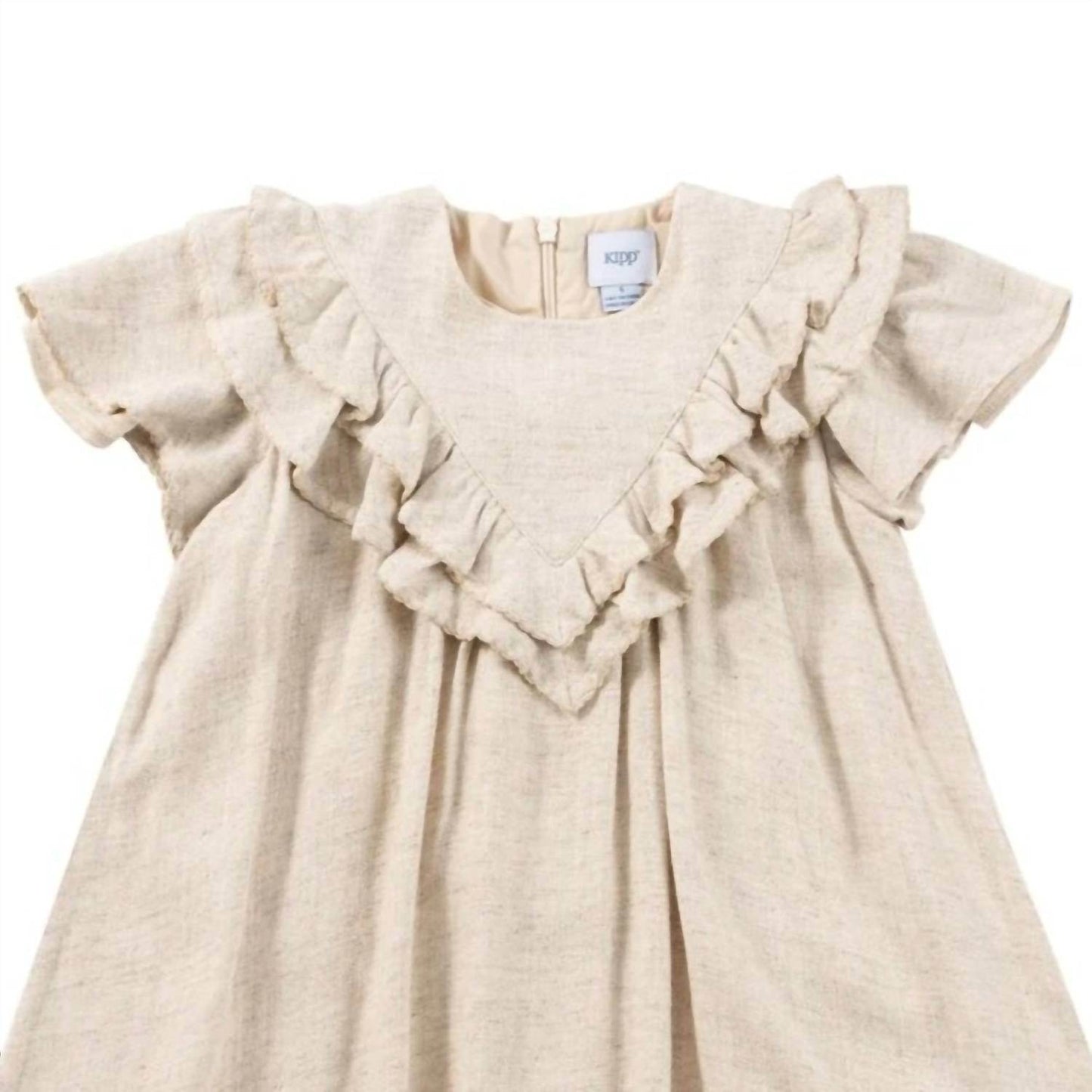 Kipp - Girl's Linen Ruffle Dress - Rack Hunt -