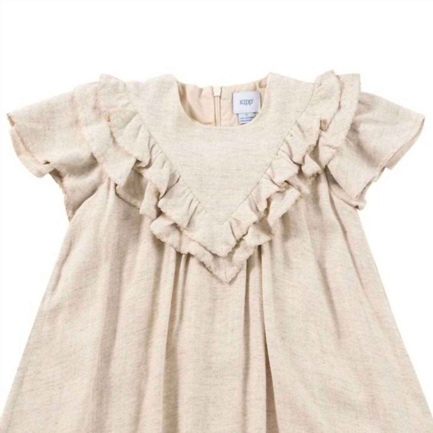 Kipp - Girl's Linen Ruffle Dress - Rack Hunt -