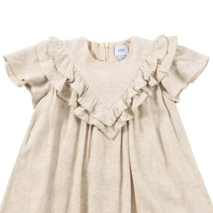 Kipp - Girl's Linen Ruffle Dress - Rack Hunt